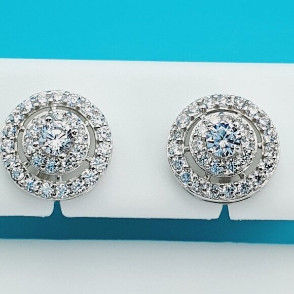 925 Sterling Silver CZ Beautiful Earrings for Women, 1USPAR4213 - Picture 10 of 11